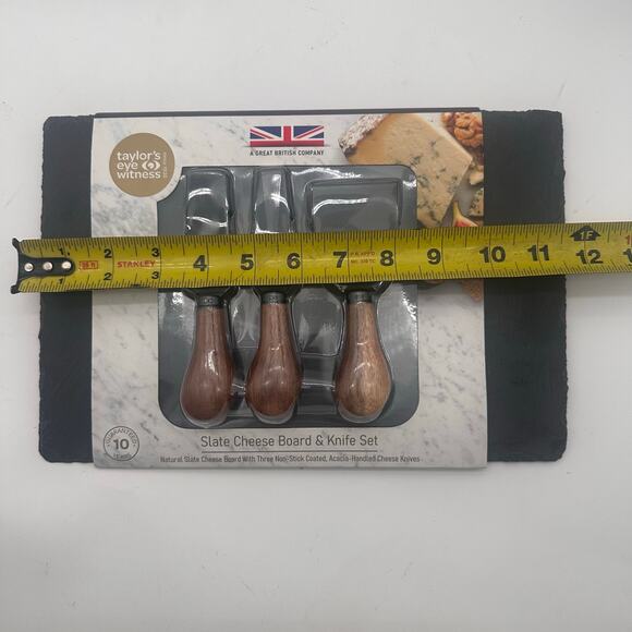 Tayler’s eyewitness slate cheese board and knife set charcuterie 10 years EUC - Picture 3 of 16
